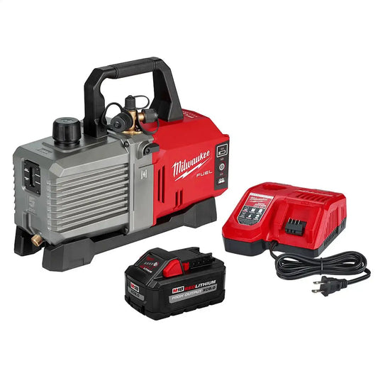 5 CFM Vacuum Pump Kit For M18 Fuel Systems Pro Grade Gear with 6 Tool Set and Charger