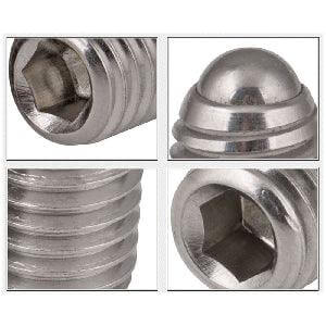M5 20mm Length - Stainless Steel Ball Plunger / Hex Head