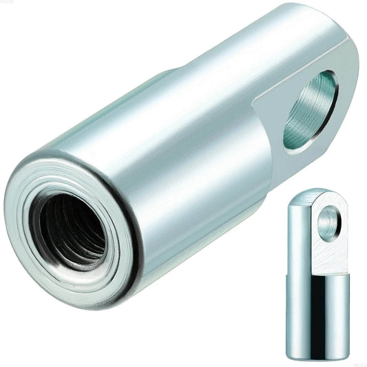 2pcs Air Cylinder Rod Clevis End, M8x1.25 Female Thread I Type Connector Air Cylinder Accessories I-20, alloy close-up view