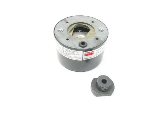 Compact 5X400A Magnetic Disc Brake for 115V AC systems with attached mounting part, visible in industrial use setup.