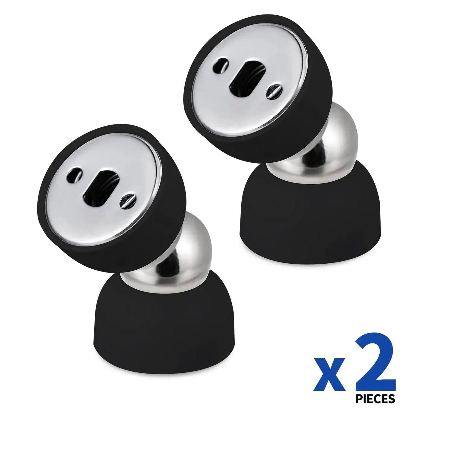 Powerful Magnetic Door Stopper Set Of 2 Stainless Steel Mini Door Stops With Heavy Duty Magnetism, Versatile Door Holders