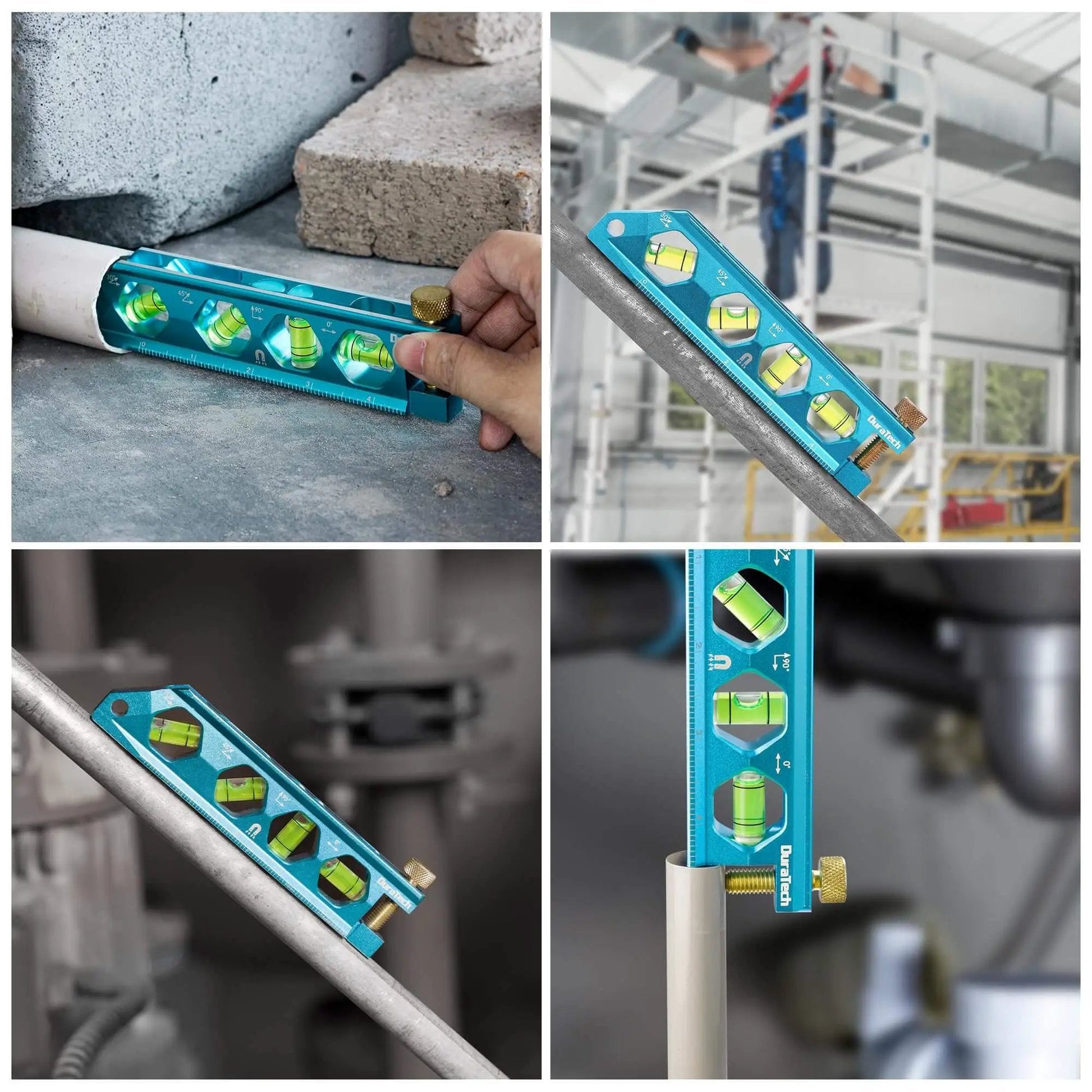 Magnetic 6.25 Inch Torpedo Level With 0 Degree 30 Degree 45 Degree 90 Degree Bubbles V Groove used on pipes and metal surfaces