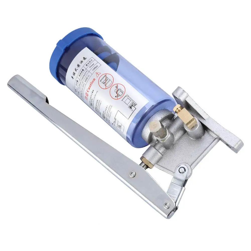 Manual Grease Pump Lubricator For CNC Machine Tools Hand Crank 6mm Outlet 500cc Capacity Ideal For Machining Centers And Lubrication Points