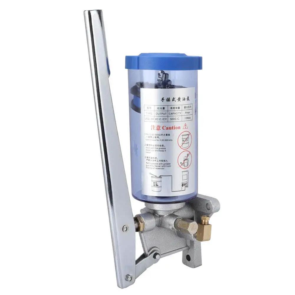 Manual Grease Pump LSG05 Hand Operated Lubricator 6mm outlet 500cc capacity aluminum alloy ideal for CNC machine tools