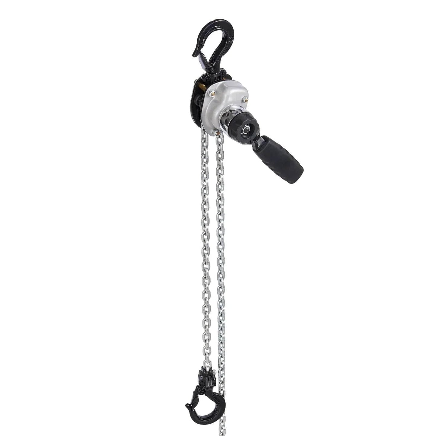 Manual Lever Chain Hoist Half Ton Capacity 1100 Lbs 10 Ft Lift G80 Chain Dual Pawl Brake 360 Degree Hooks For Warehouse