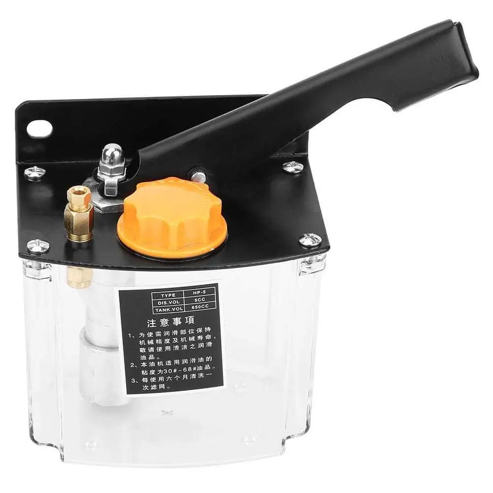 Manual Lubricating Pump Right Hand 0.6L Tank For CNC Machine Tools Machining Centers And Production Lines HP 5R Piston Hand Pump
