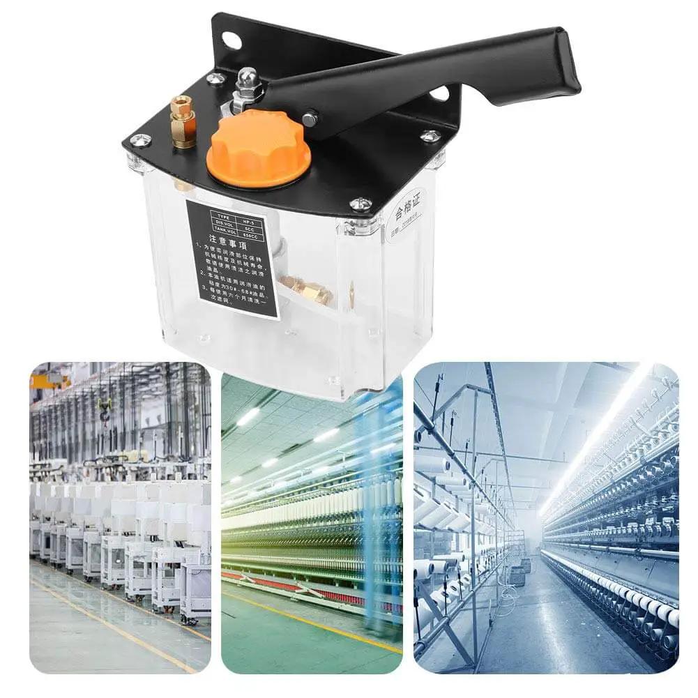Manual Lubricating Pump HP5R Right Hand Operated for CNC Machine Tools Machining Centers and Production Lines 650cc Capacity 4mm Oil Outlet