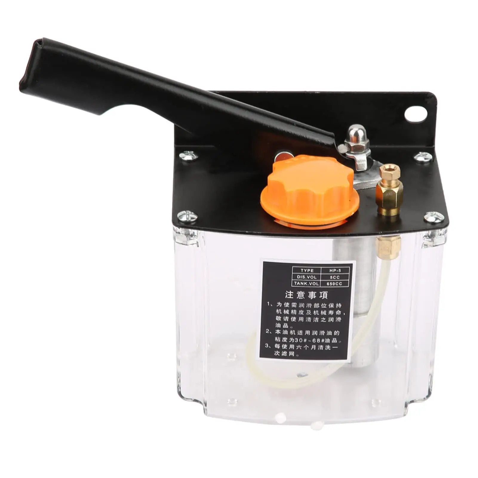 Lightweight Manual Lubrication Pump For CNC Machines And Mechanical Equipment With 0.6L Capacity And 4mm Outlet Zerodis
