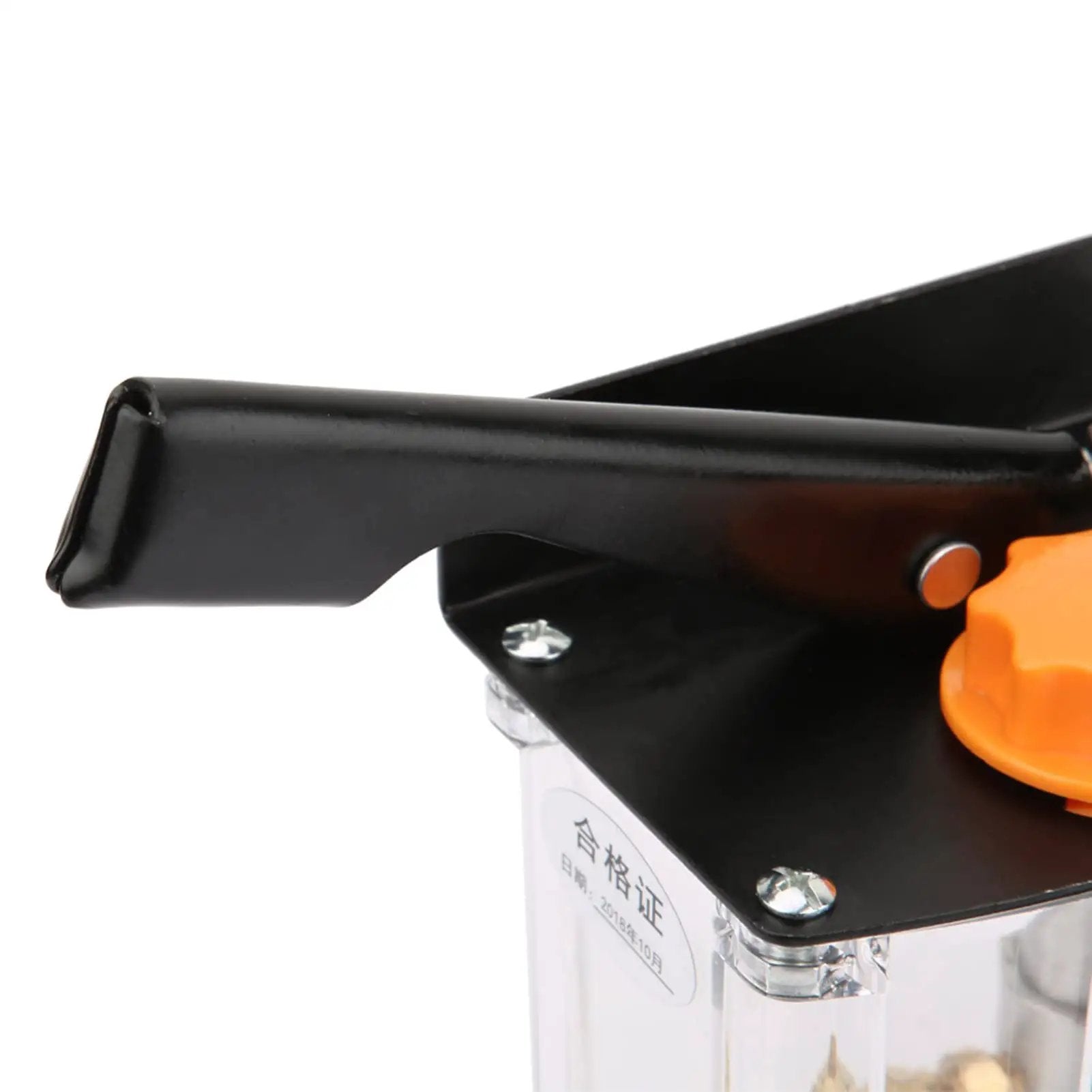 Close-up of lever piston on Go-To Manual Lubrication Pump With Lever Piston Left Hand Operation 0.6 L Tank Capacity 650cc Output Perfect For CNC