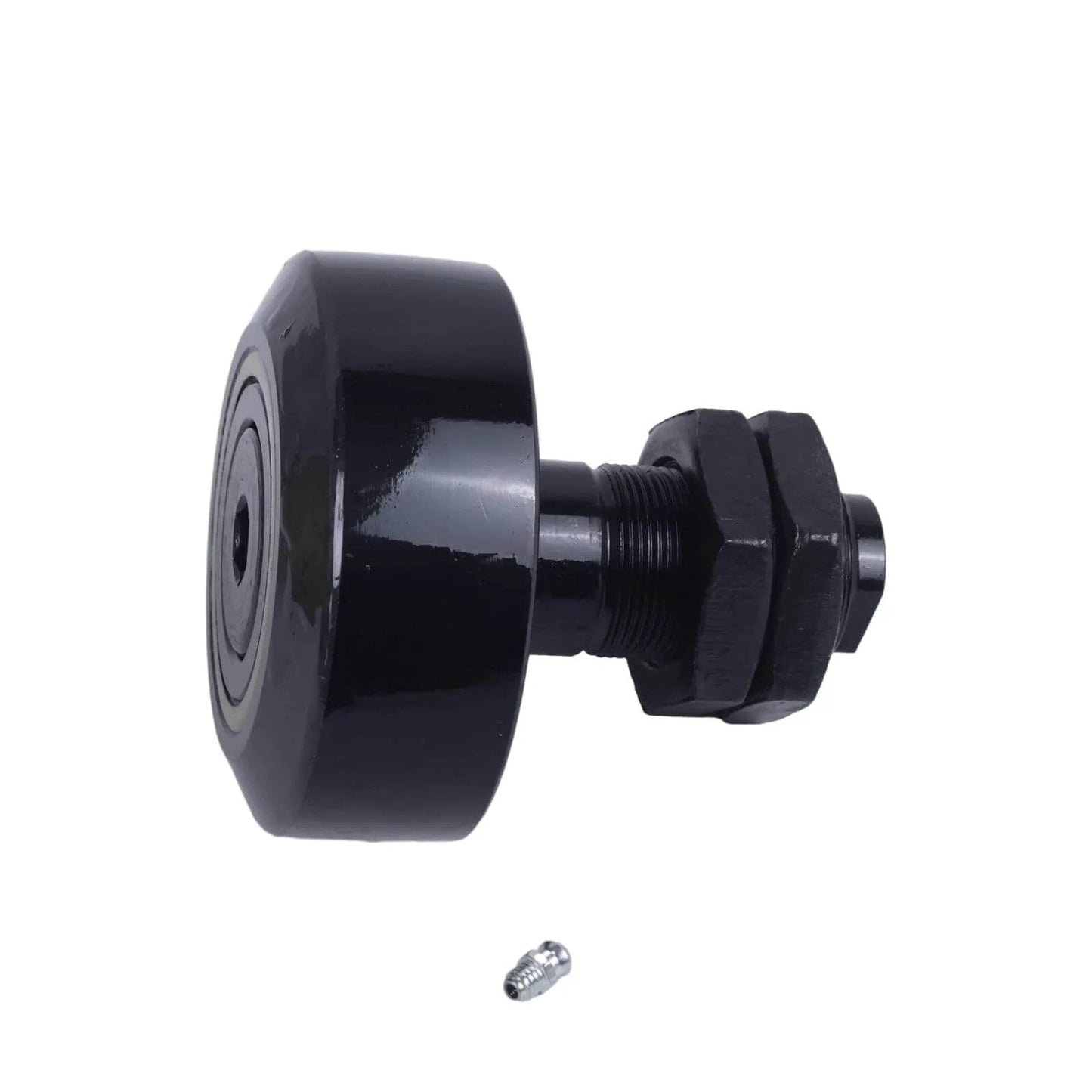 Side view of mast guide bearing 529.999.0006 MRS-32 compatible with Moffett forklifts, showing roller bolt design and 30mm bolt diameter.