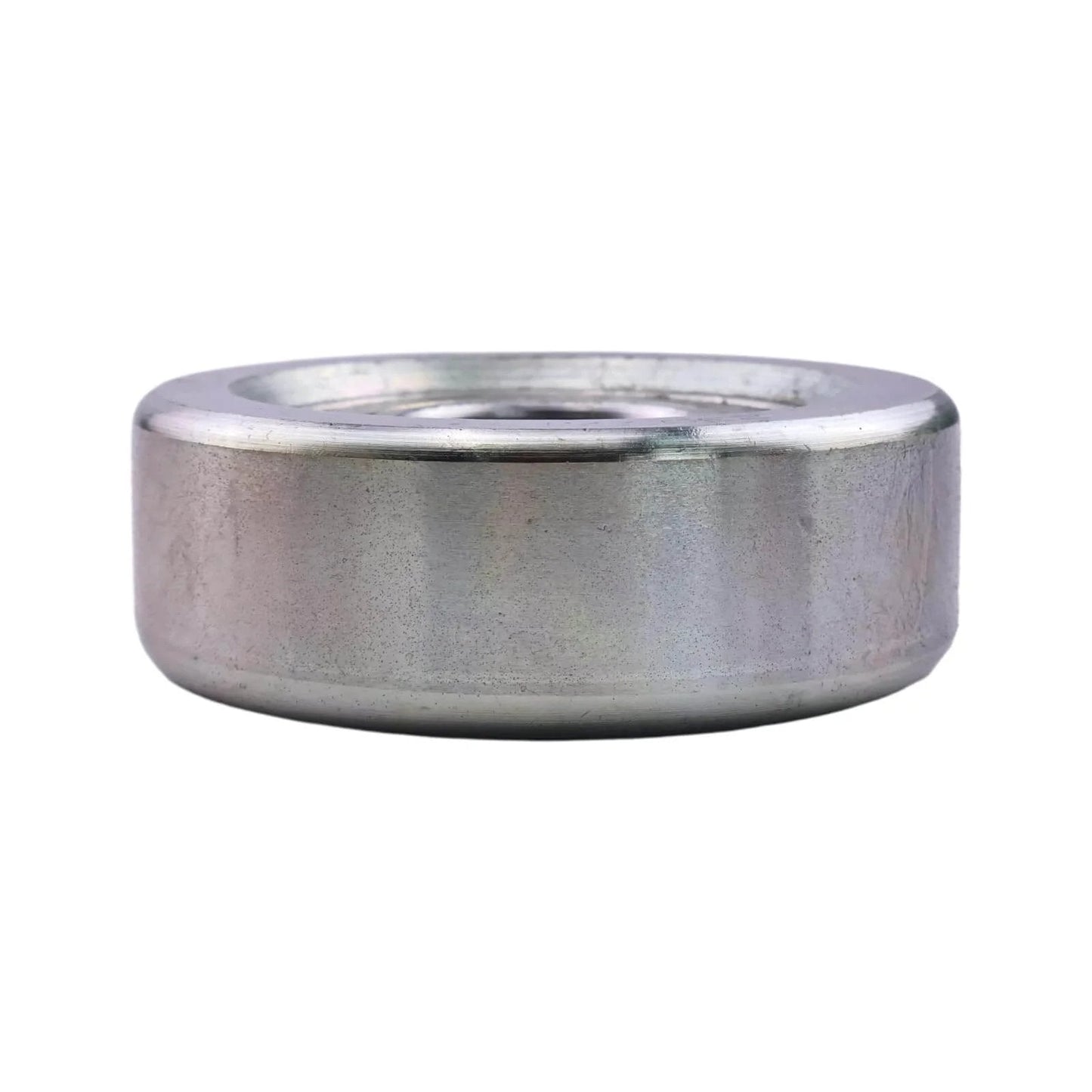 Side view of 28 mm mast guide roller bearing MG28MM-1 529.120.0001 replacement part for Moffett forklifts, metal structure