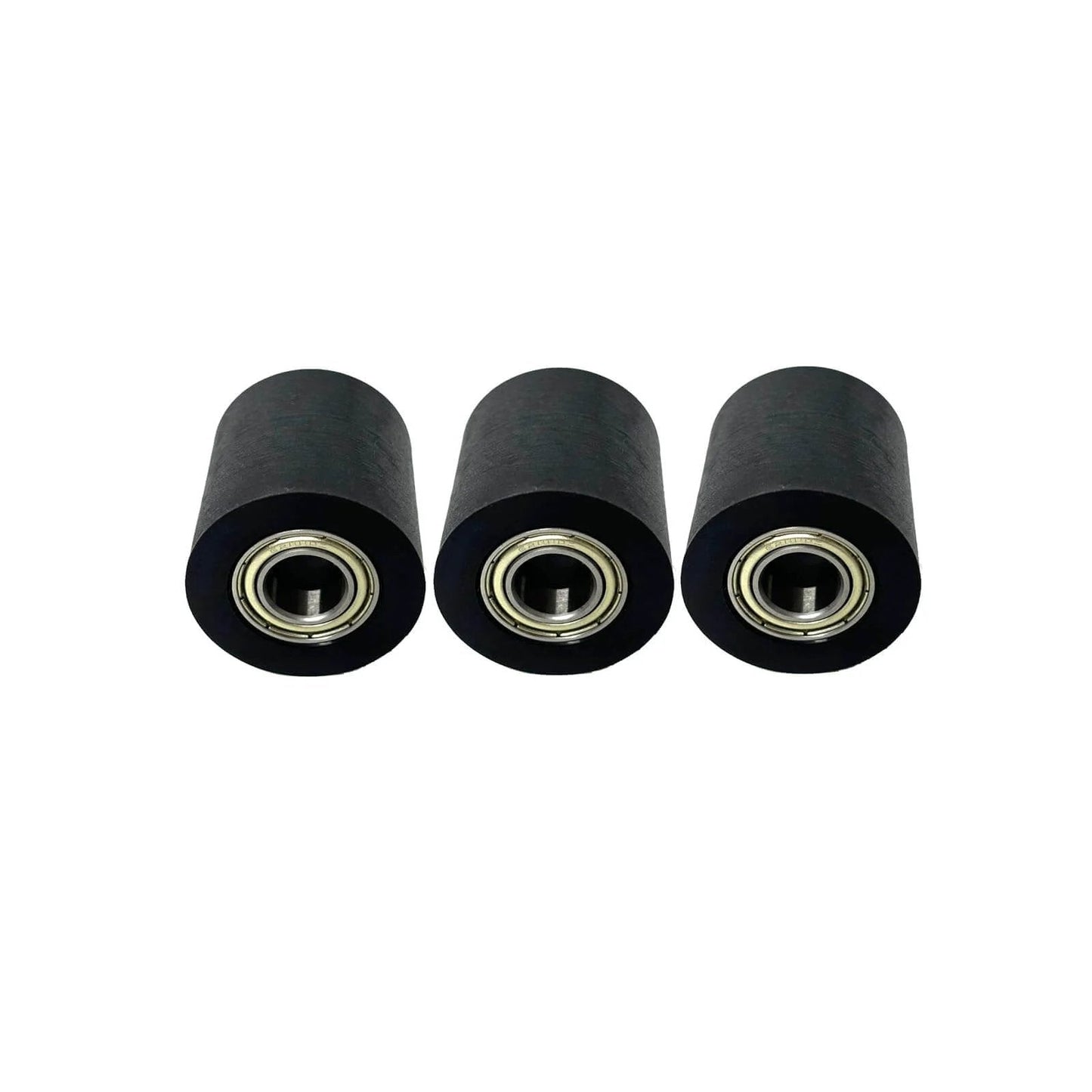 Three black mechanical pulley bearings for street bikes, motorcycles, and automation systems (62800Z-10mm-3pack)