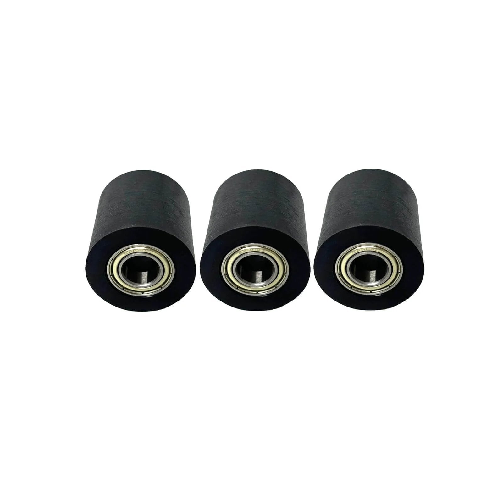 Three black mechanical pulley bearings for street bikes, motorcycles, and automation systems (62800Z-10mm-3pack)