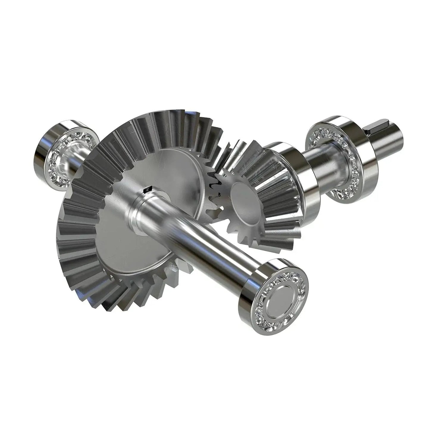 Bevel Gear Set 1 Module 1 To 1 20 Teeth 5mm Bore 90 Degree Pinion 4 Pieces, showing metal gears and pinions.