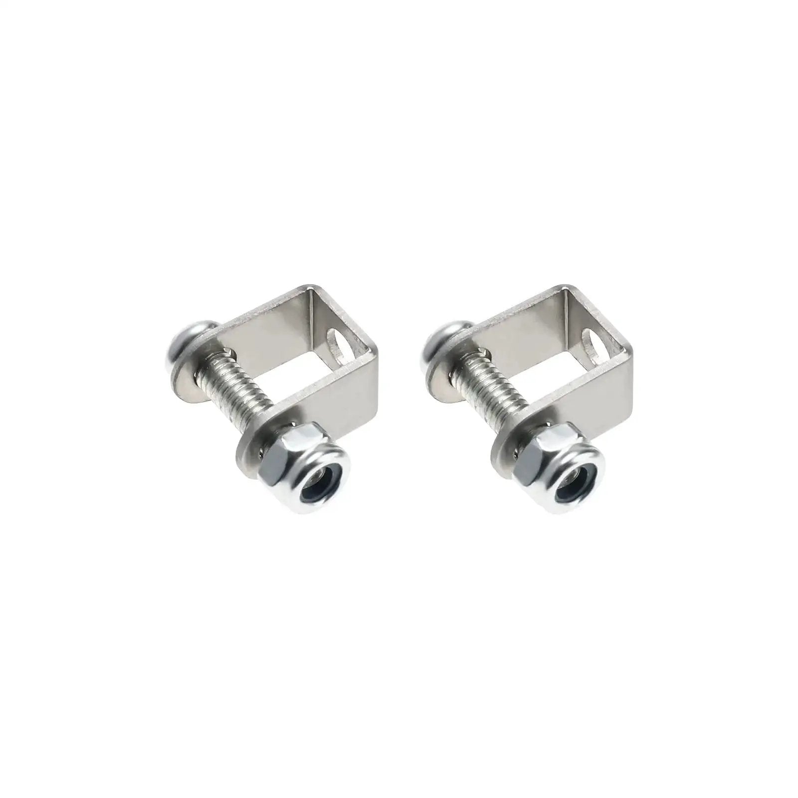 Mounting brackets for compact 12V electric linear actuator with 2 inch stroke and IP54 waterproof rating, shown on white background.