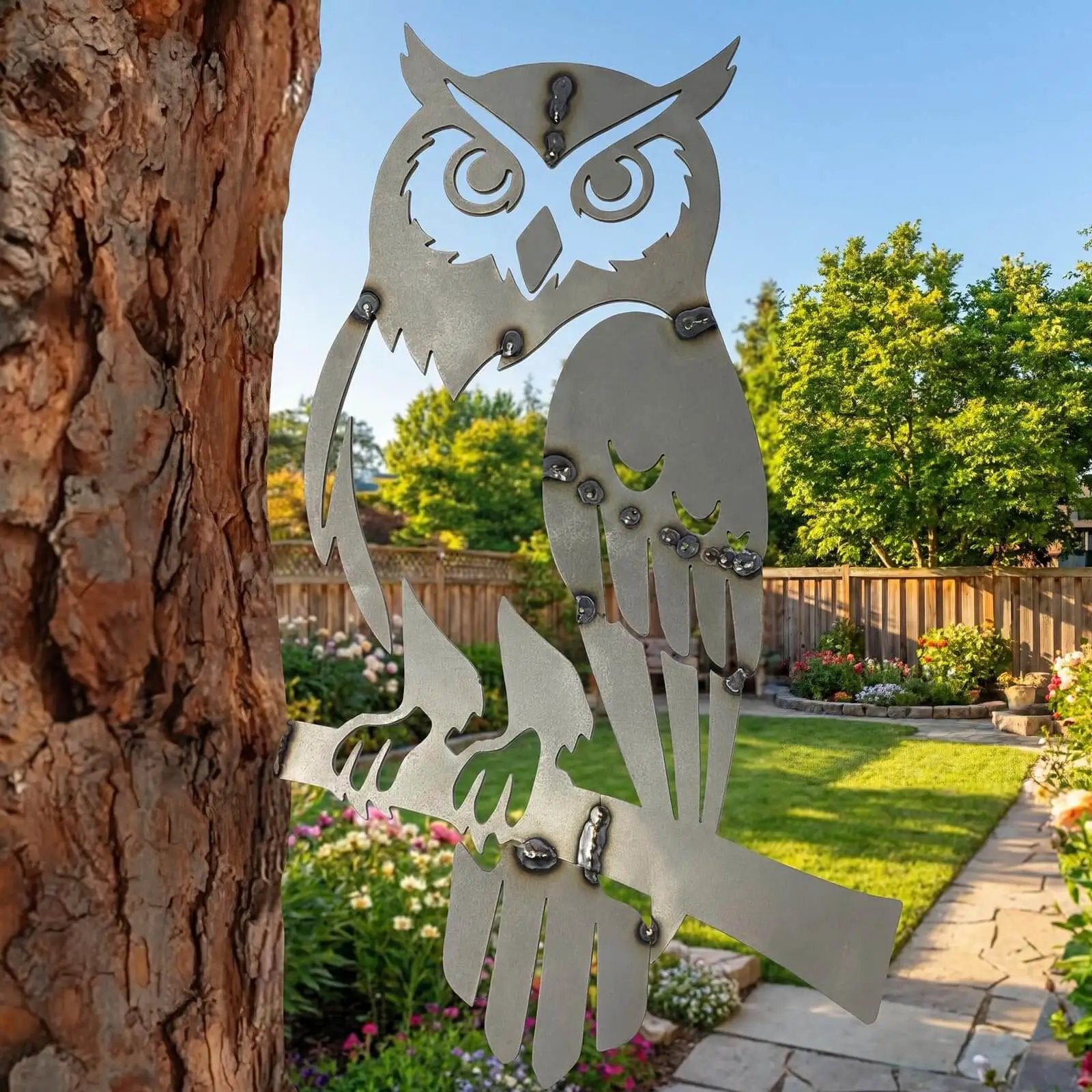Owl Welding Practice Kit For Beginners By ElaraBerry, A 17 Gauge Cold Rolled Steel DIY Training Set outdoor metal owl decor in a garden