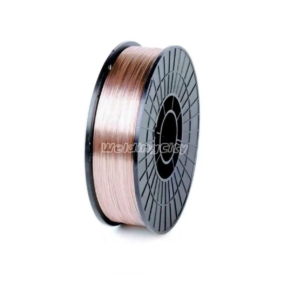Mild Steel MIG Welding Wire ER70S-6 10 Lb Copper Coated Spool 0.030 Inch (0.8 mm) for GMAW Shielding Gas, 8 Inch Spool