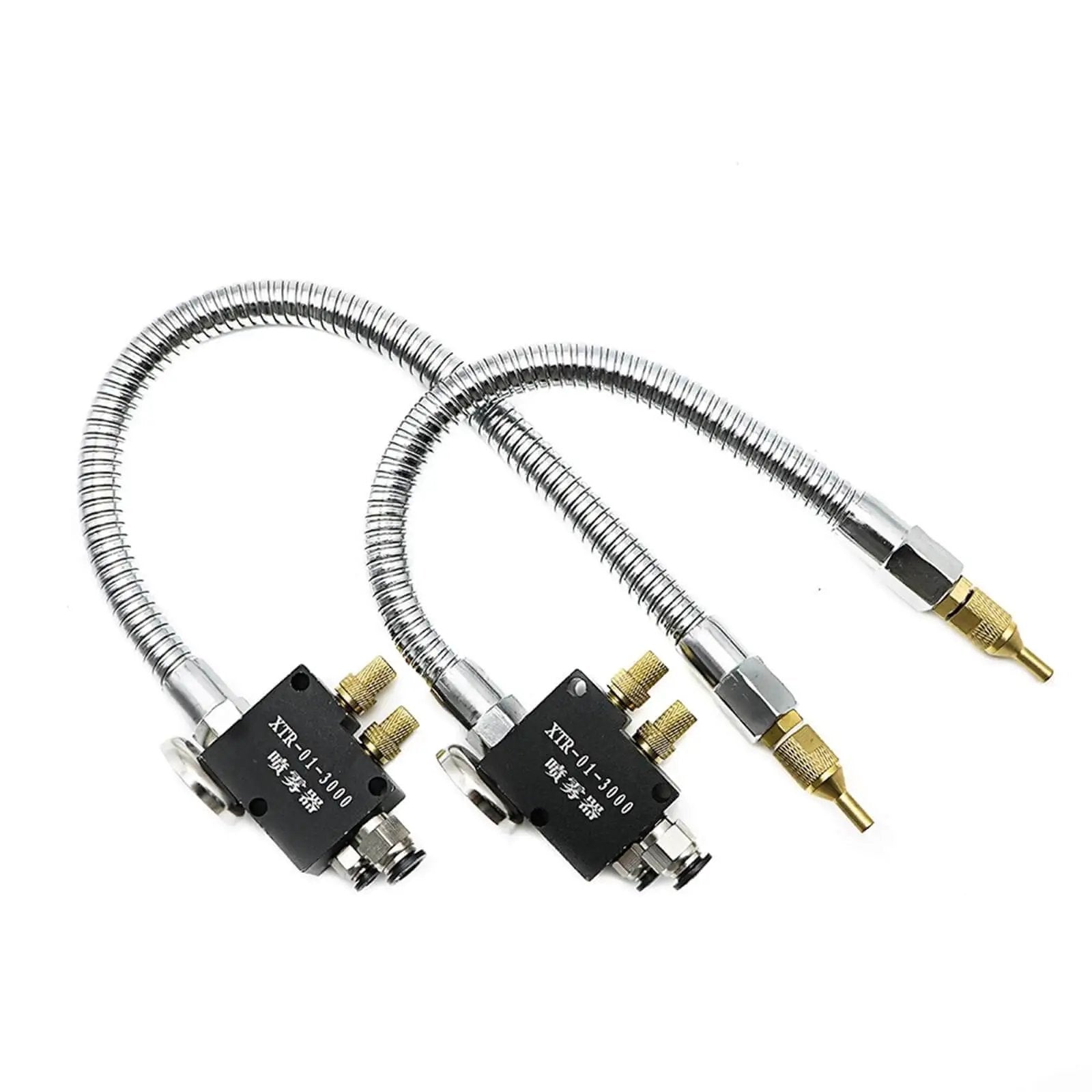 Pro Grade No Leak Mist Coolant Lubrication Spray System for Lathe Milling Drill and Engraving Machines Pneumatic Mist Sprayer with 200mm Micro Nozzle