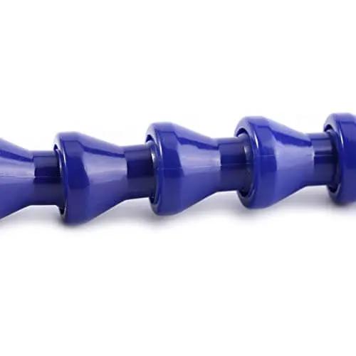 Close-up of blue connectors in Mist Cooling Spray System For Metal Cutting Engraving Machines With 12 Piece Nozzle Kit