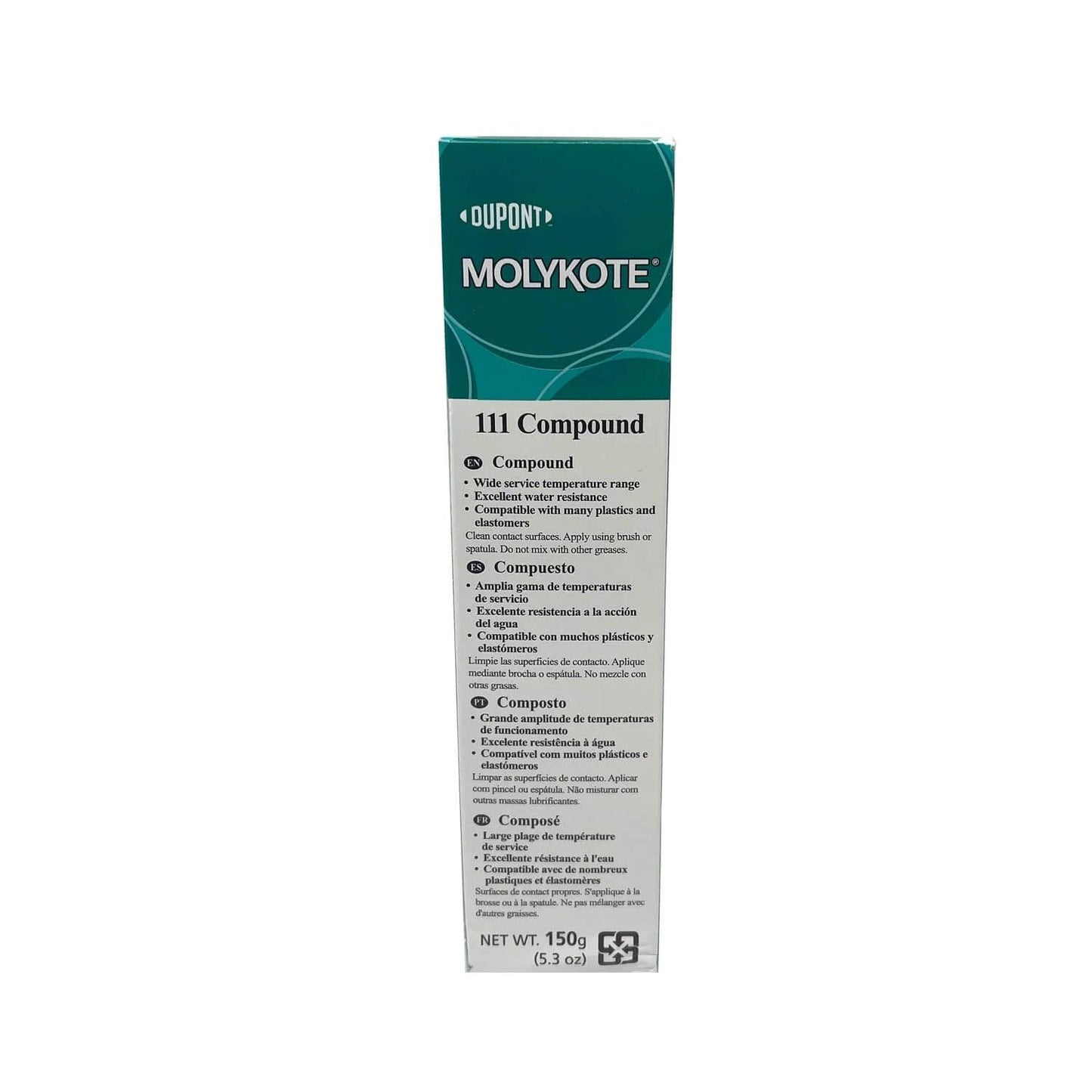 Molykote DOW 111 Lubricant & Sealant, 5.3 oz. Tube in packaging, silicone compound view