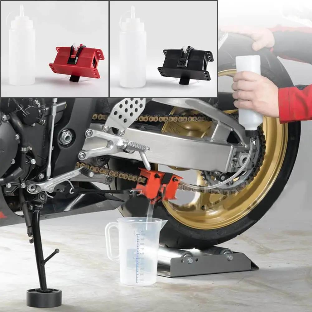 Universal Motorcycle Chain Cleaning Kit With Brush Cleaner Lube Device Washing Brush Gear Cleaner Tool used on motorcycle chain