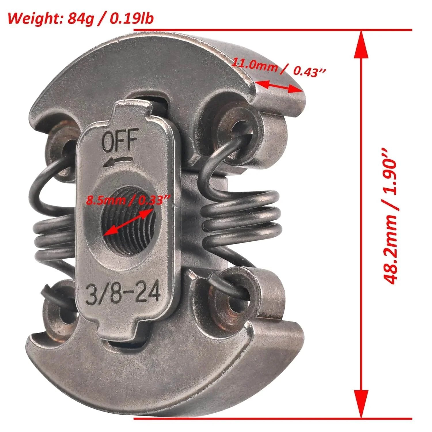 Close-up of 753-05860 753-08114 Clutch for for Murray M2500 M2510 M2550 M2560 MS2550 MS2560SE MS2560SE Brushcutter