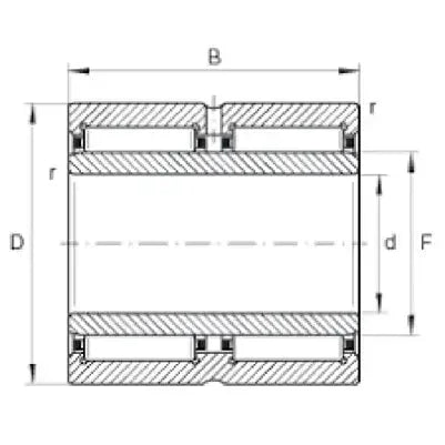 NA6912 Needle Roller Bearing 60x85x45mm - Machined Type