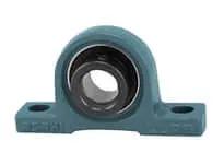 1-1/4 in Narrow Eccentric Collar Non-Relube Pillow Block Bearing Single Unit for 1.25in Shaft, Offset Clamp Housing