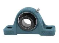 1-1/4 in Narrow Eccentric Collar Pillow Block - Single Locking Mounted Ball Bearing for Shaft Support, front view