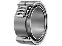 Single NATA5909 angular contact ball bearing 45 x 68 x 30 mm for linear slide units, rotary assemblies; sealed option visible