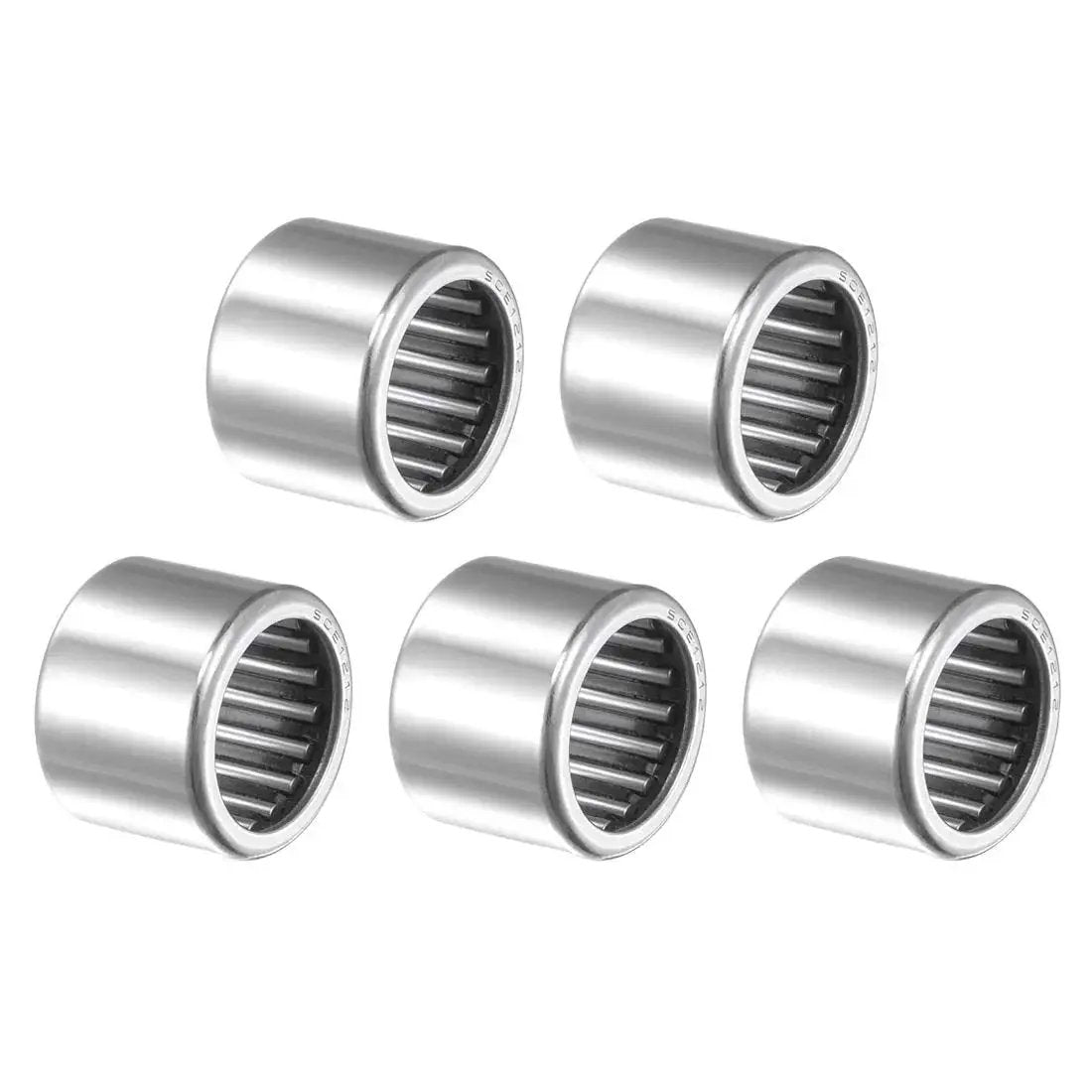 Needle Roller Bearing Set SCE1212 Drawn Cup Open End Three Quarters Inch Bore 1 Inch OD 5 Piece Pack