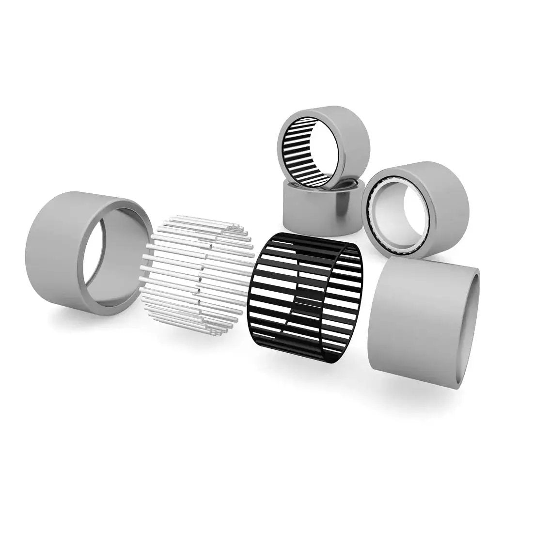 Drawn Cup Needle Roller Bearing Set Open End 5mm Bore 9mm Outer Diameter 9mm Width Pack Of 10 Heavy Duty High Load Capacity Low Cross Section