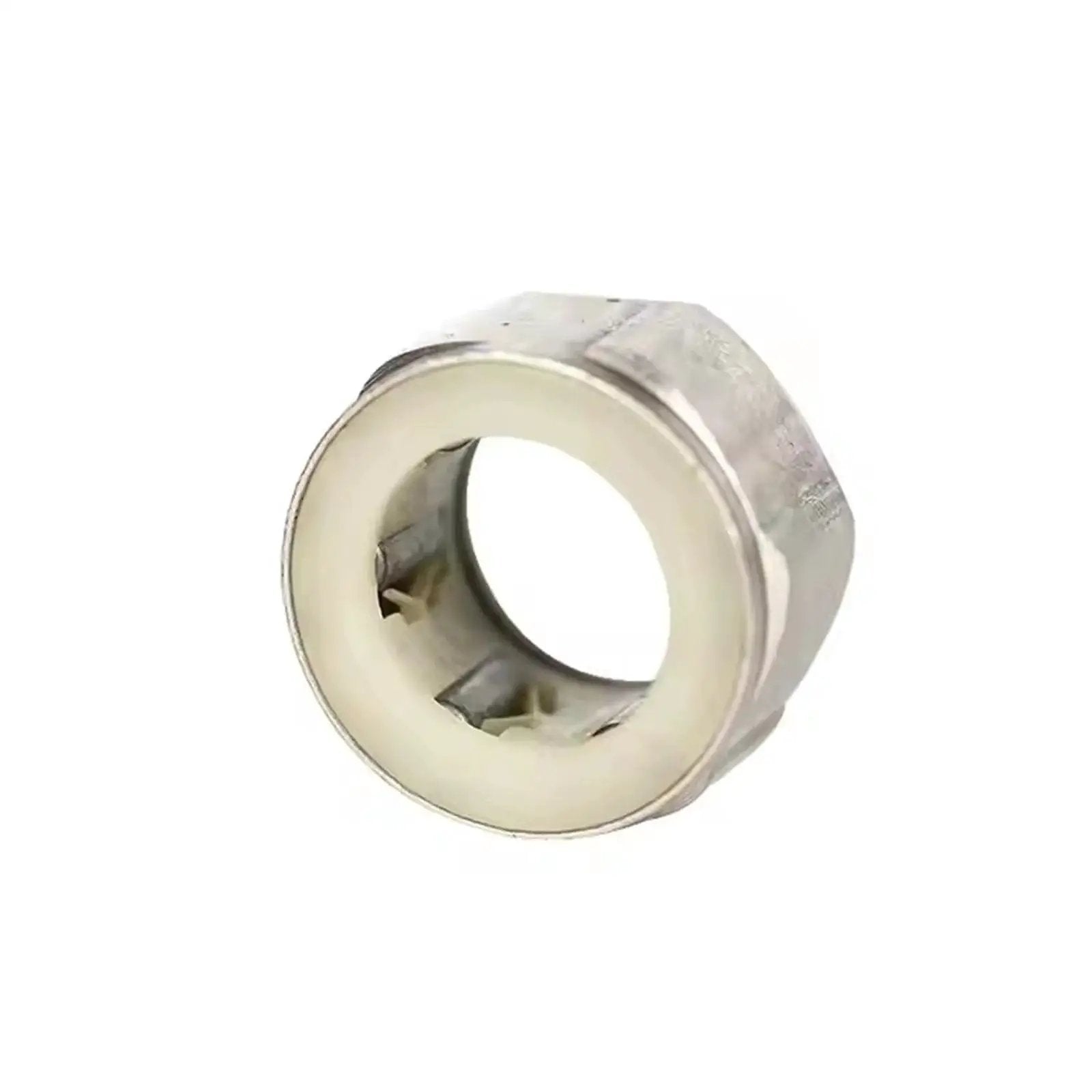 Front view of Two Piece One Way Clutch Needle Roller Bearing Set 8mm By 12.4mm By 9mm with steel cage, ideal for precision systems.