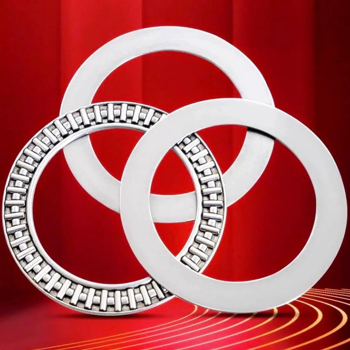 Heavy Duty Workhorse Thrust Needle Roller Bearing Set With Washers AXK2035 20mm Bore 35mm Outer Diameter Precision Steel Cage