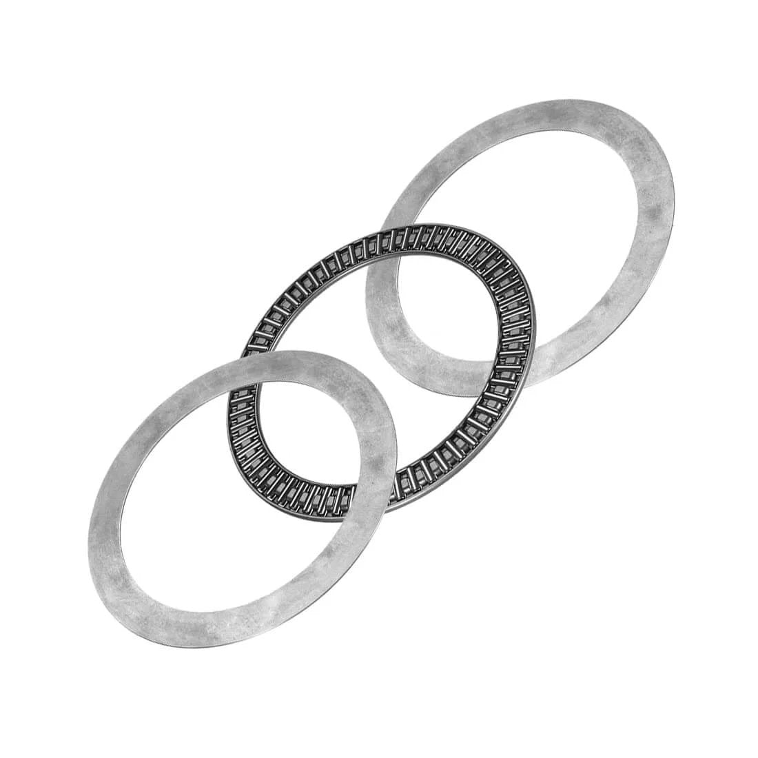 AXK120155 Needle Roller Thrust Bearings with 2 Washers, 120mm inner diameter, 155mm OD, 4mm width, chrome steel components