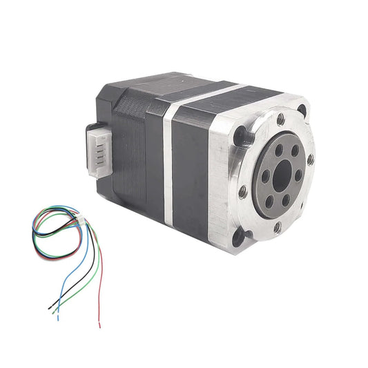 Harmonic Gear Drive Reducer with NEMA 17 Stepper Motor 1.4A, 2 Arcmin Precision, 30:1 Ratio Rotary Reducer