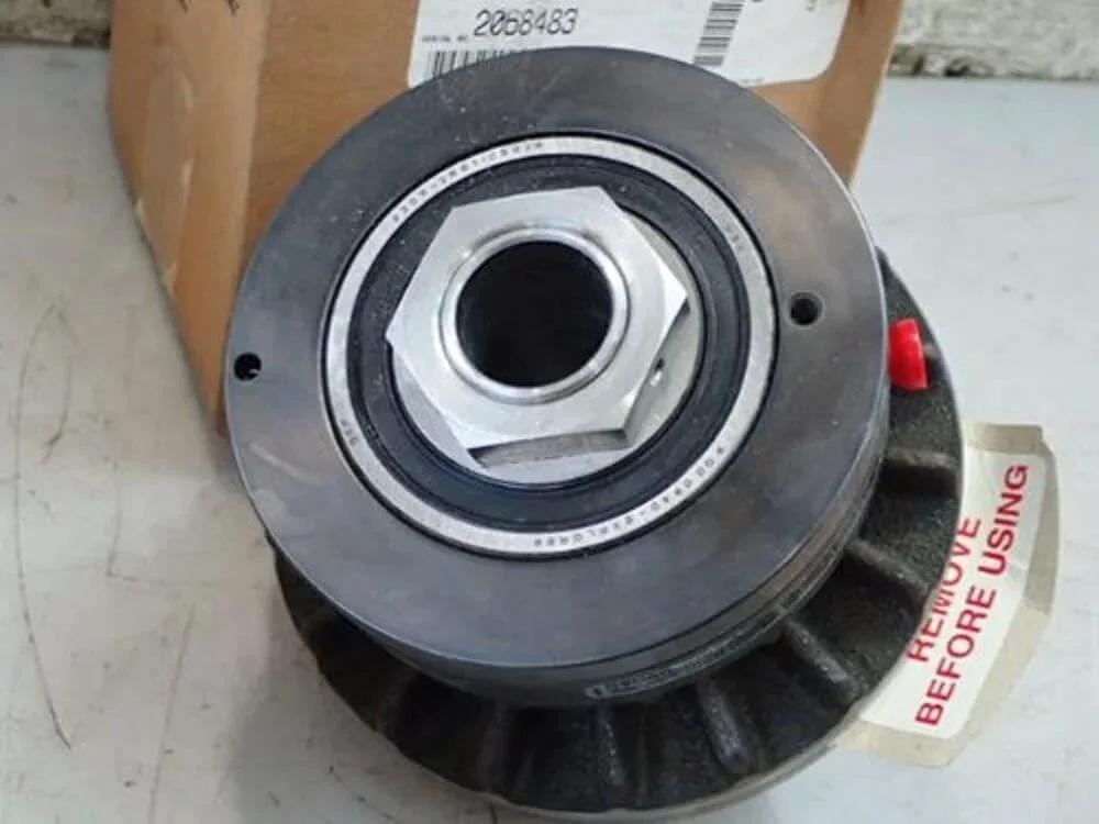 Close-up view of NEXEN 805270 PILOT MOUNT L-600 1.125 CLUTCH (NEW IN BOX) showing bore size and sealed bearings.