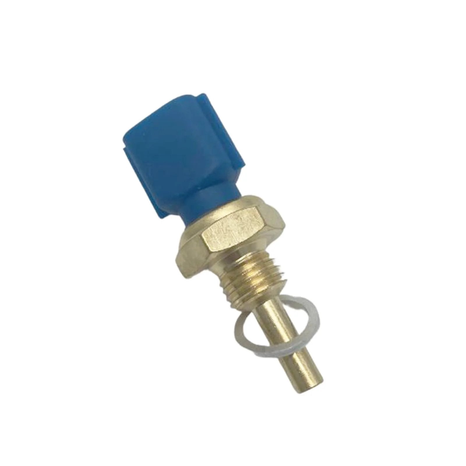 Drop In Engine Coolant Temperature Sensor Compatible With Nissan Altima Frontier Juke Kicks Maxima Murano Pathfinder Rogue Sentra Titan Infiniti JX35 QX60 Replaces 22630 JA10A 2CTS0057 Direct Fit Easy Install For 07 24 Models And More, close-up view showing sensor and connector.
