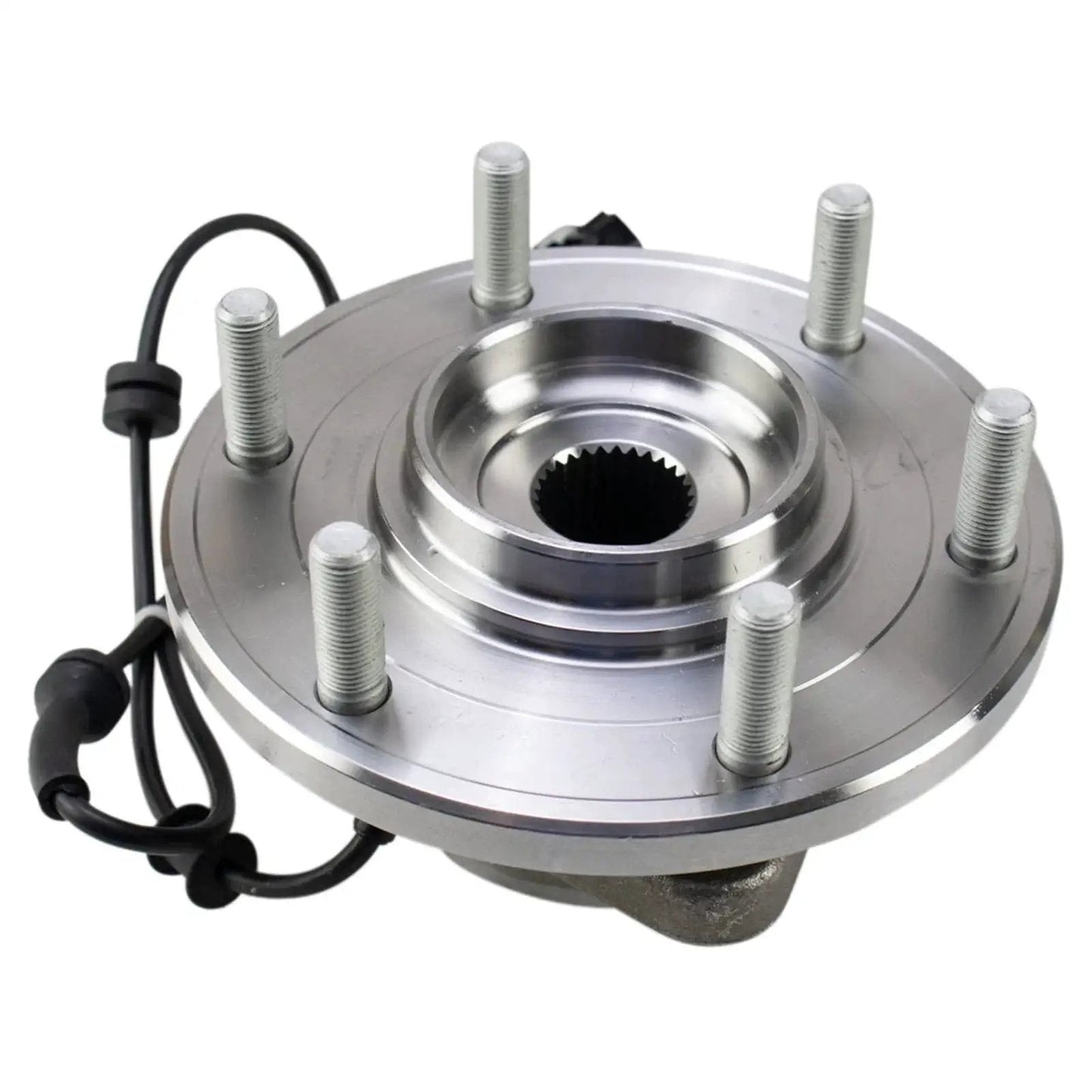 Front Wheel Bearing And Hub Assembly For 2017 Through 2023 Nissan Titan 4WD Direct Fit Replacement With Durable Built In ABS Tone Ring