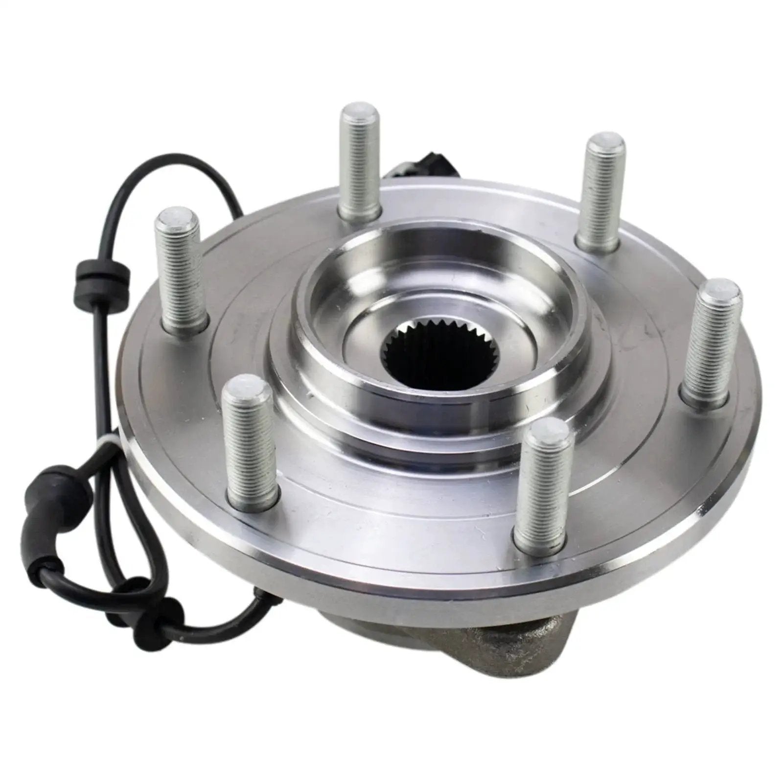 Front Wheel Bearing And Hub Assembly For 2017 Through 2023 Nissan Titan 4WD Direct Fit Replacement With Durable Built In ABS Tone Ring
