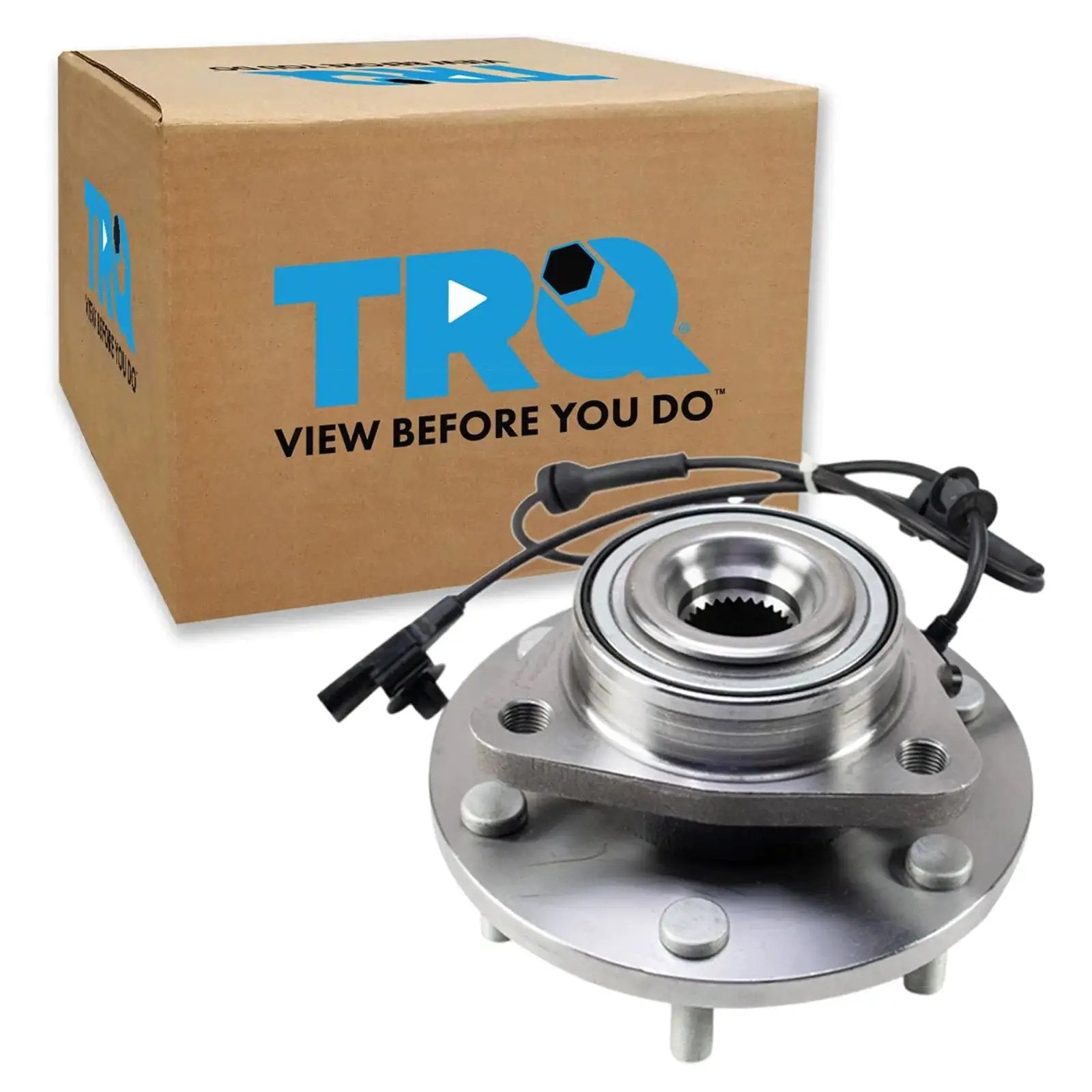 Front Wheel Bearing And Hub Assembly For 2017 Through 2023 Nissan Titan 4WD Direct Fit Replacement with box