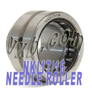 NKI17/16 Needle Roller Bearing 17x29x16mm - Machined Type