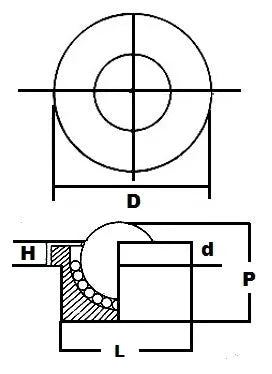 NMBT-1 CS Solid Machined Ball Transfer Unit 1 Main Ball USA Bearing