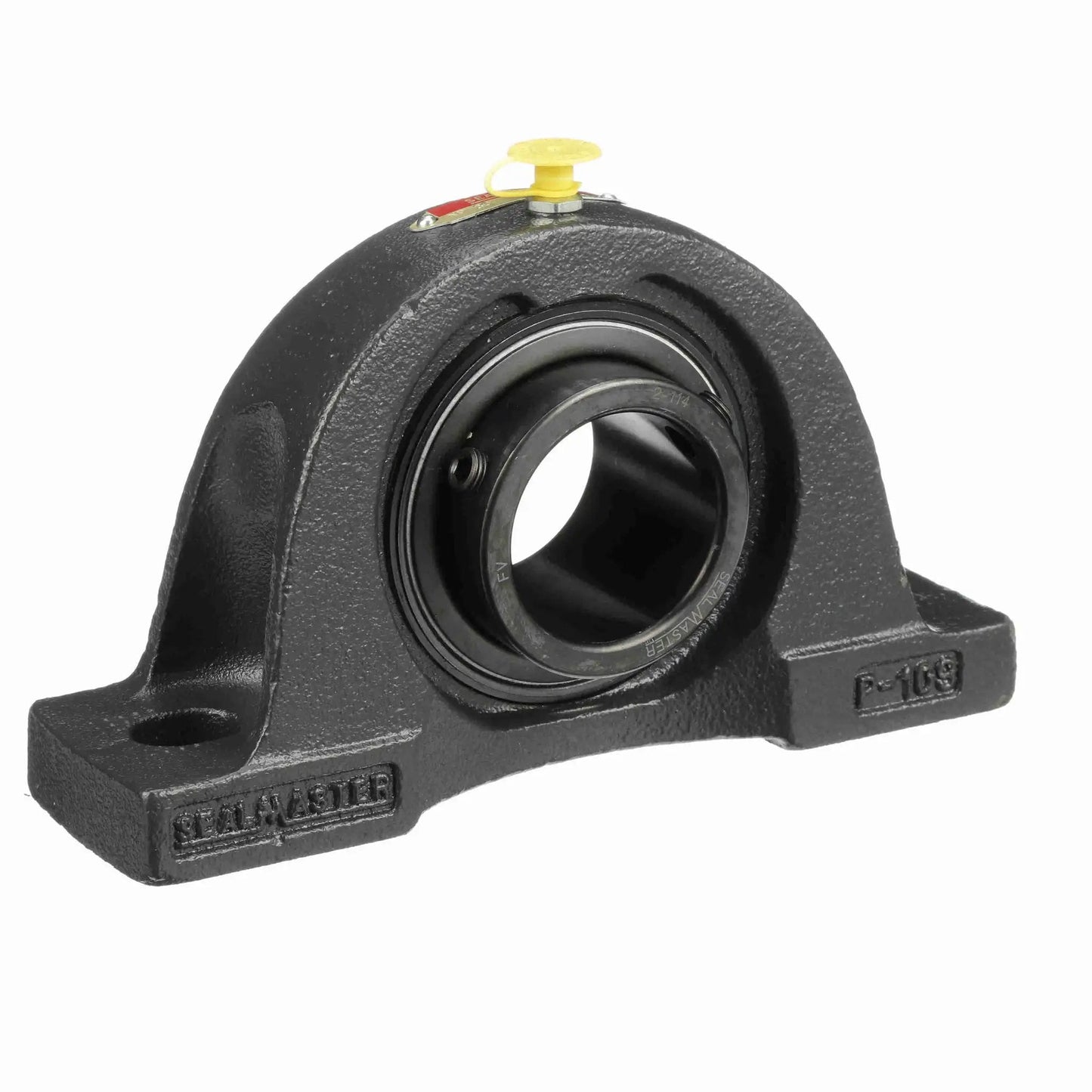 Heavy Duty Cast Iron Pillow Block Bearing NP 30 with Two Bolt Mount Setscrew Lock Ready To Install Ball Bearing Unit For Industrial Equipment And Machinery Sealmaster