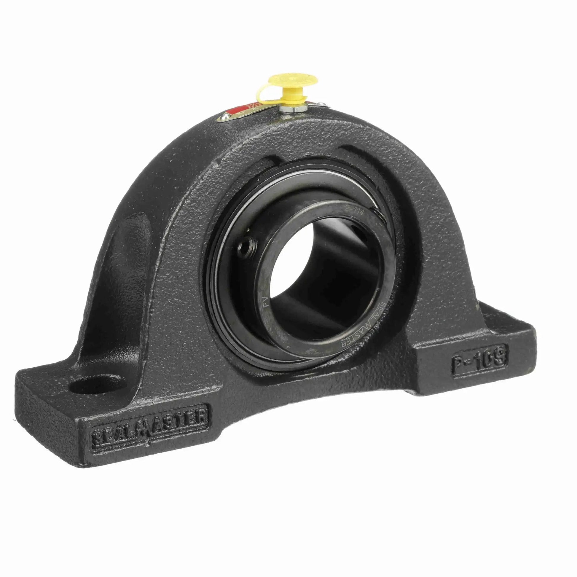 Heavy Duty Cast Iron Pillow Block Bearing NP 30 with Two Bolt Mount Setscrew Lock Ready To Install Ball Bearing Unit For Industrial Equipment And Machinery Sealmaster