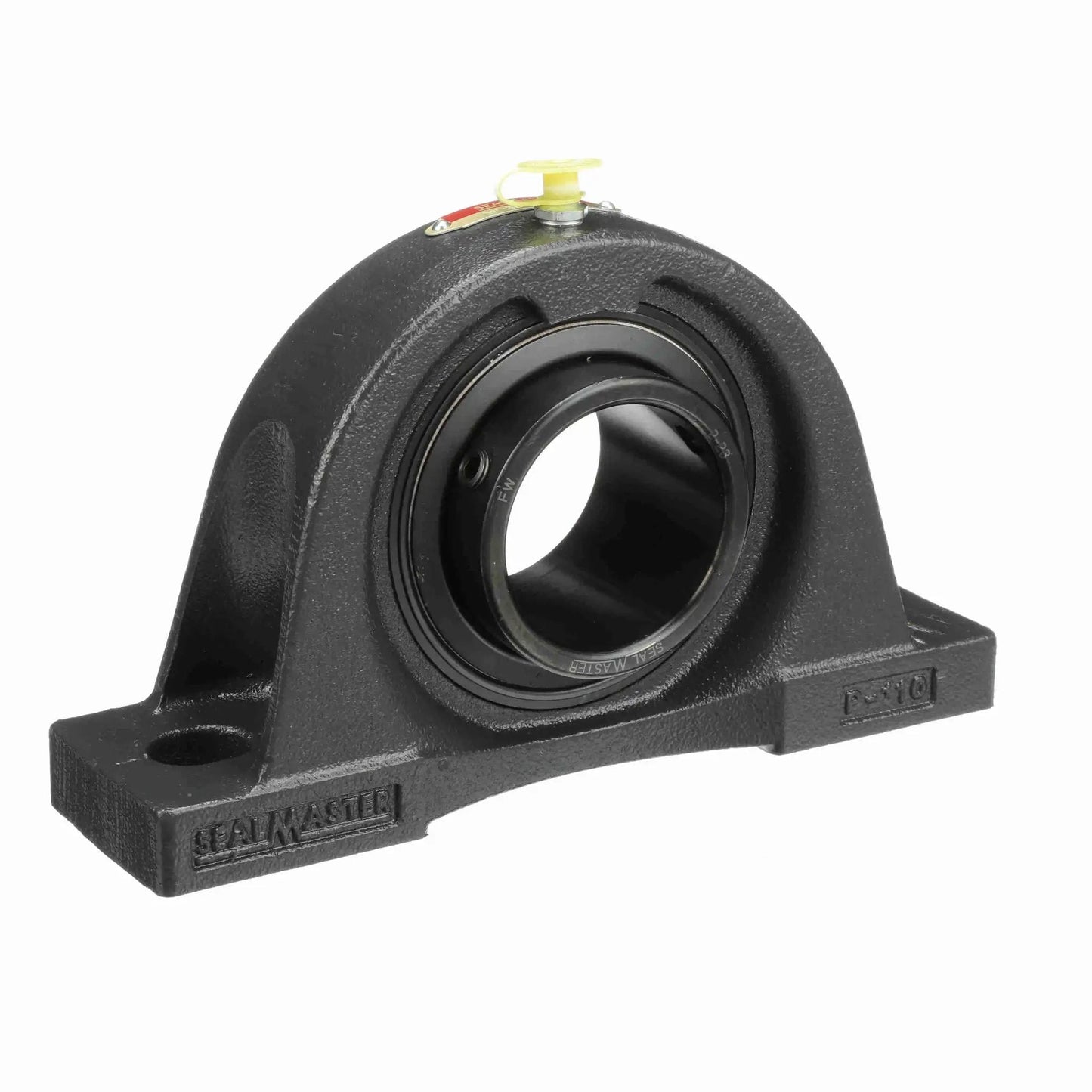 Pillow Block Bearing NP 35 cast iron two bolt mounted bearing with setscrew lock Sealmaster black oxide finish for industrial use