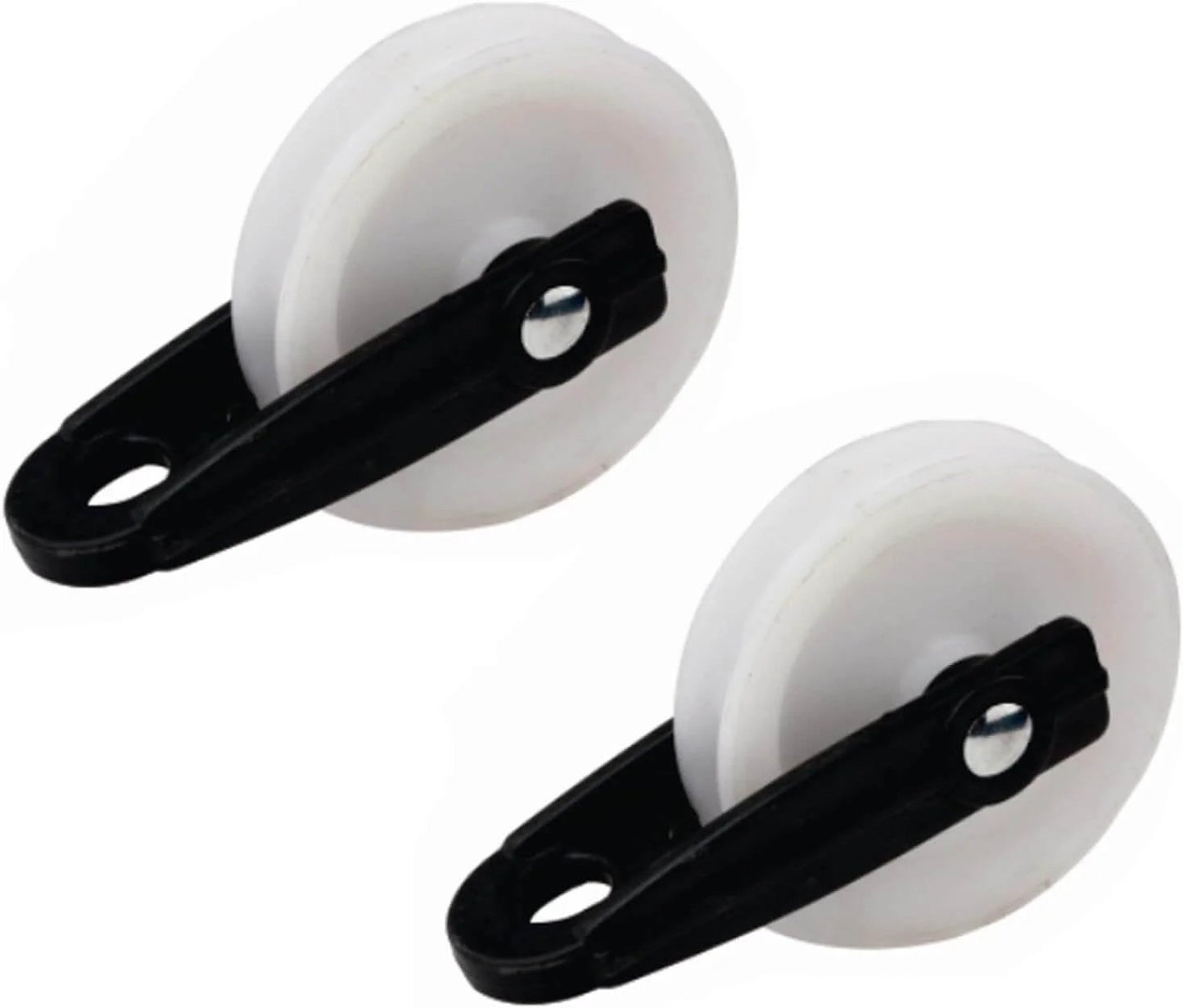 Nylon Clothesline Pulley 2 inch Diameter Nylon Pulley Outdoor Puller Rope Wire Rope Pulley Clothes Line Pulley Kit Clotheslines Rope Pulley (2)