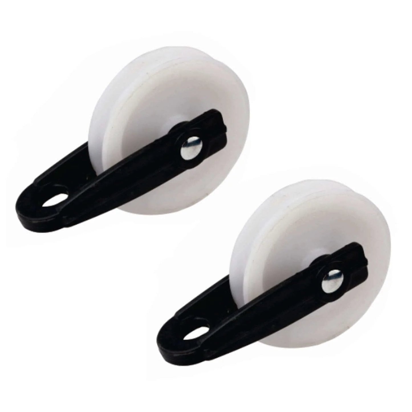2 PCS Nylon Clothesline Pulley,2-1/2-inch Diameter Nylon Pulley,Outdoor Puller Rope Wire Rope Pulley,Clothes Puller Line Pulley Kit