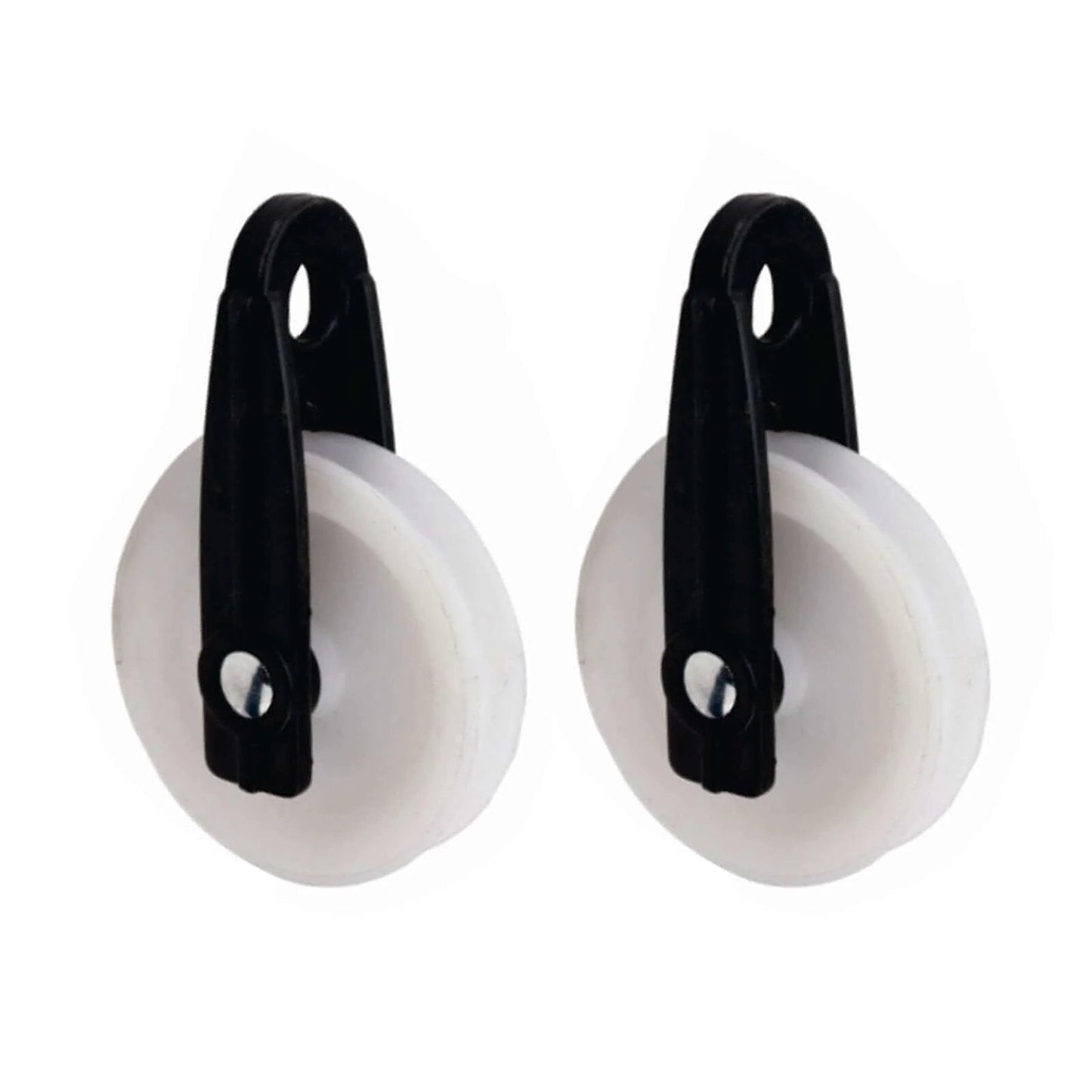2 PCS Nylon Clothesline Pulley,2-1/2-inch Diameter Nylon Pulley,Outdoor Puller Rope Wire Rope Pulley,Clothes Puller Line Pulley Kit