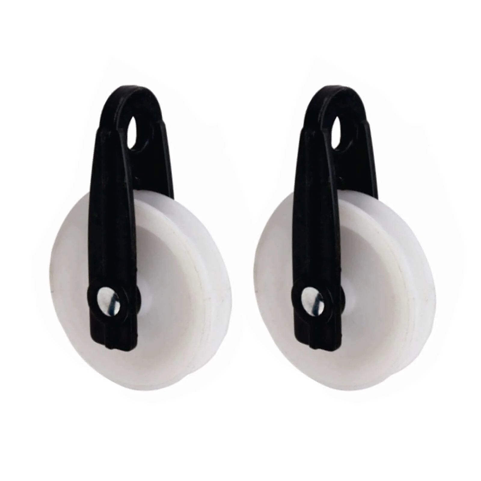 2 PCS Nylon Clothesline Pulley,2-1/2-inch Diameter Nylon Pulley,Outdoor Puller Rope Wire Rope Pulley,Clothes Puller Line Pulley Kit